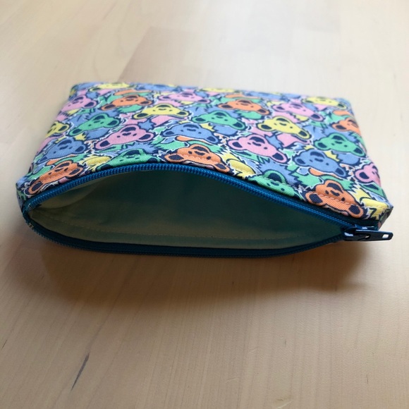 🐻SOLD🐻 Pastel Grateful Dead Zipper Pouch Dancing - Picture 2 of 2